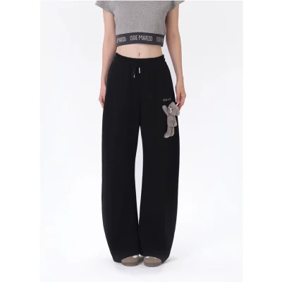 13DE MARZO Casual Bear Blade Sweatpants Black