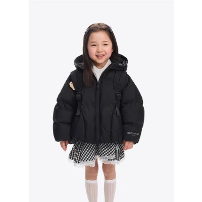 13DE MARZO Babybear Bag Down Jacket Black
