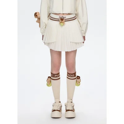 13DE MARZO Marzo Tennis Skirt White