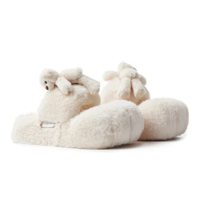13DE MARZO Bear Paw Slipper White