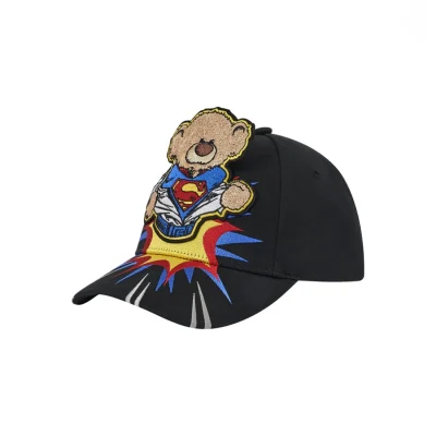 13DE MARZO Superman Bear 3D Cap Black