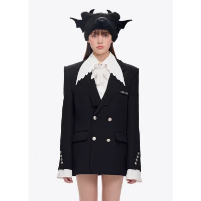 13DE MARZO Devil Bear Suit Black