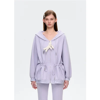 13DE MARZO Logo Band Track Jacket Purple