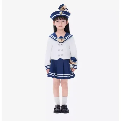 13DE MARZO BabyBear Sailor Pleated Dress