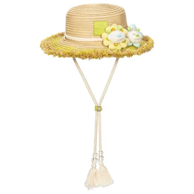 13DE MARZO Floral BabyBear Straw Hat