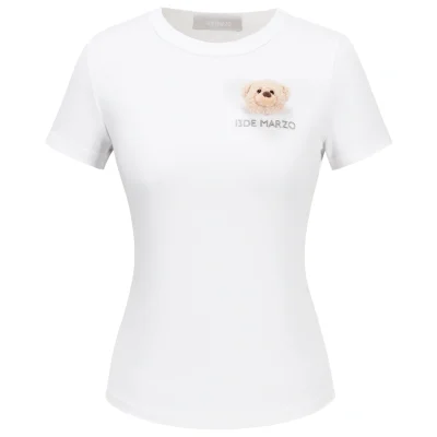 13DE MARZO Bear Base T-shirt White