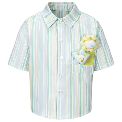 13DE MARZO Floral BabyBear Shirt Green