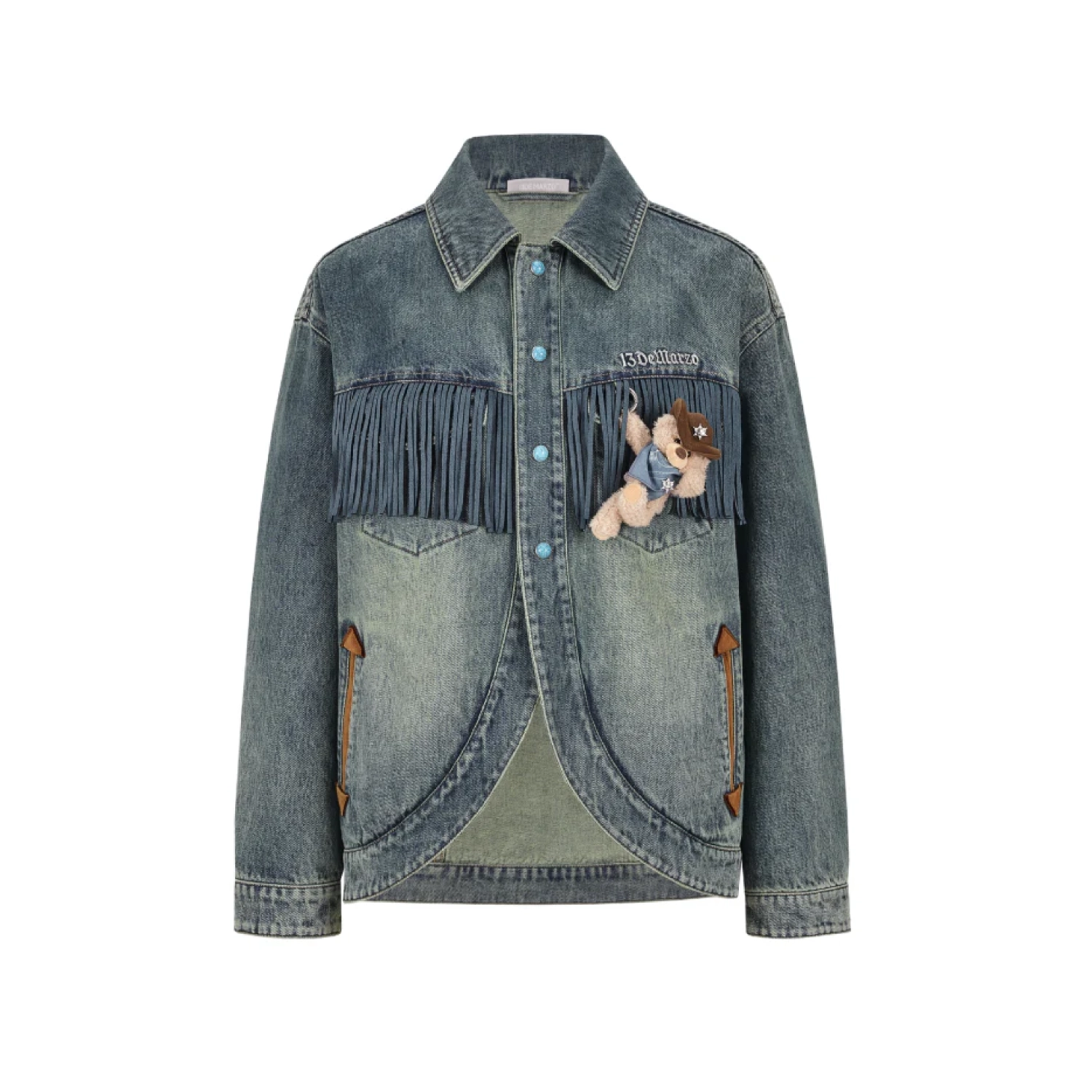 13DE MARZO Western Cowboy Denim Jacket