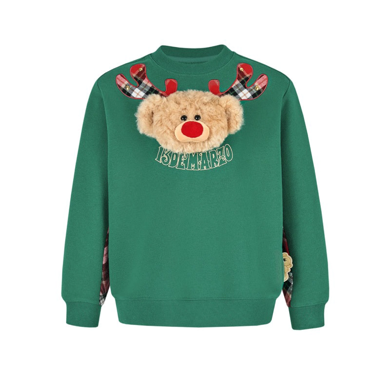 13DE MARZO Reindeer BabyBear Sweater Green