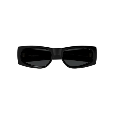 Saint Laurent Sunglasses SLM140F Black Black front view
