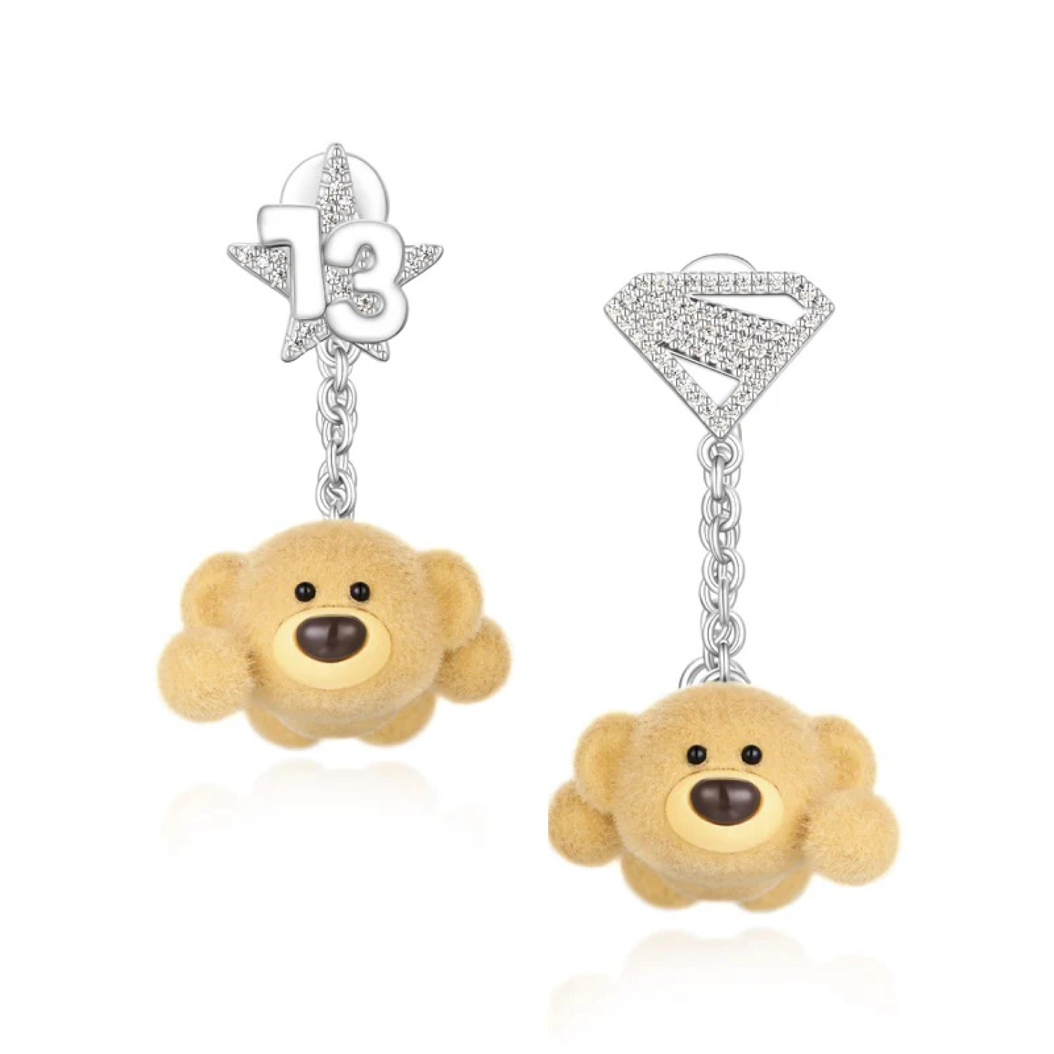 13DE MARZO Superman Bear Ear Ring Silver