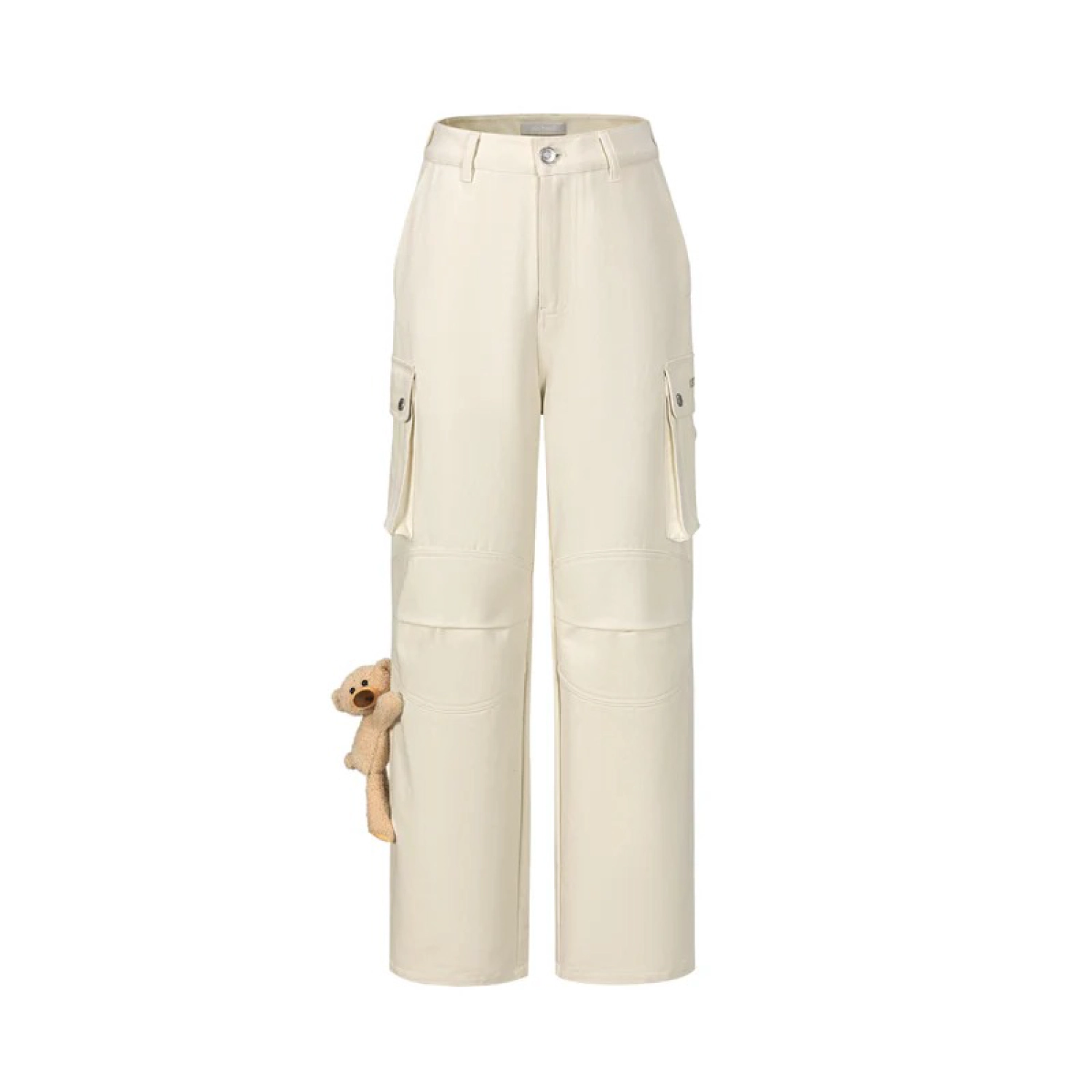 13DE MARZO Doozoo Multi-Pocket Cargo Pants Beige