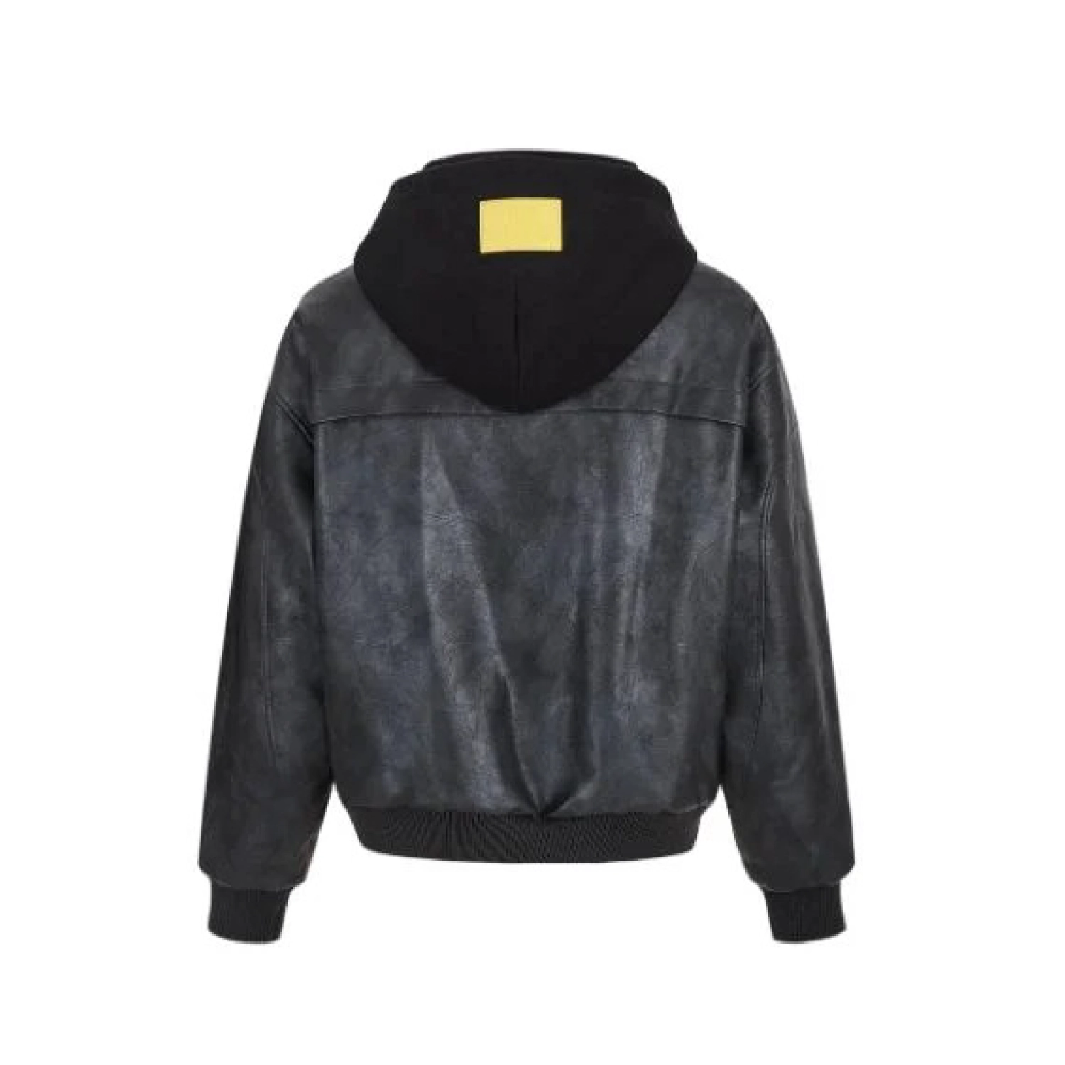 13DE MARZO Pilot Bear Vintage Jacket Black fabric detail