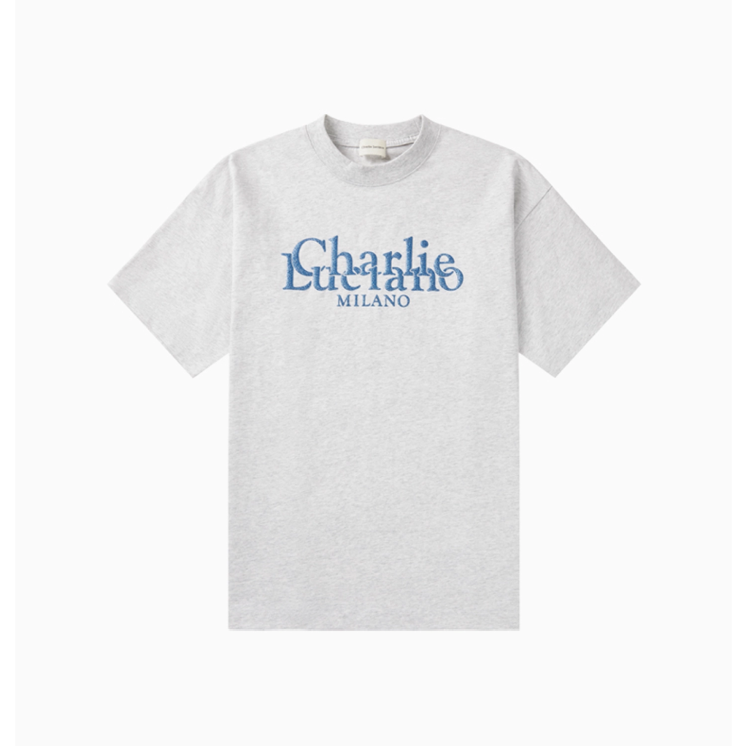 Charlie Luciano Foam Logo Short-Sleeved T-shirt Blue/Gray