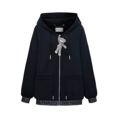 13DE MARZO Logo Band Track Jacket Black