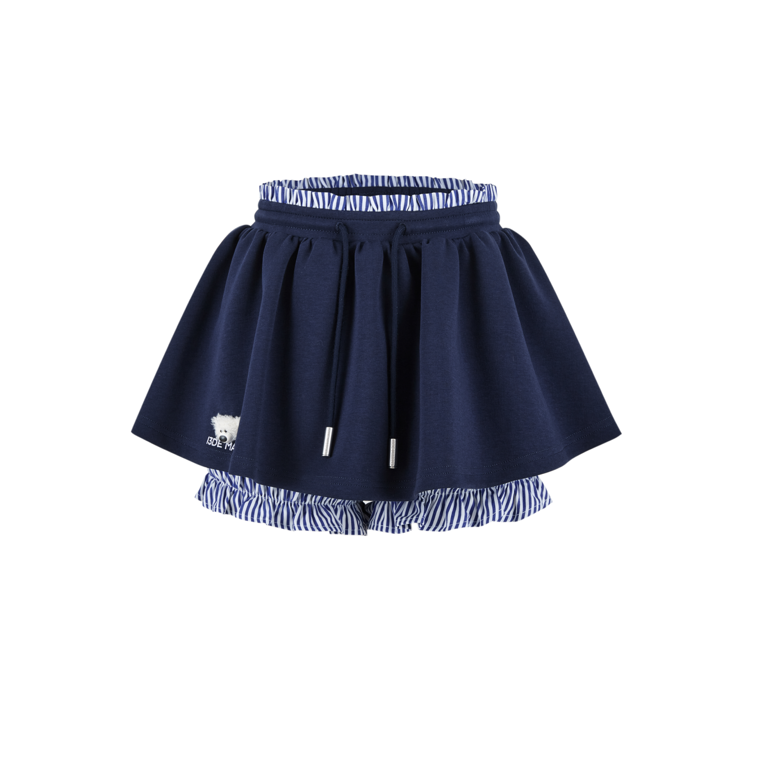 13DE MARZO Lines Bear Dress Navy Blue