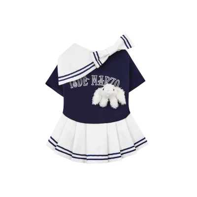 13DE MARZO Sailor Bear Pet Dress