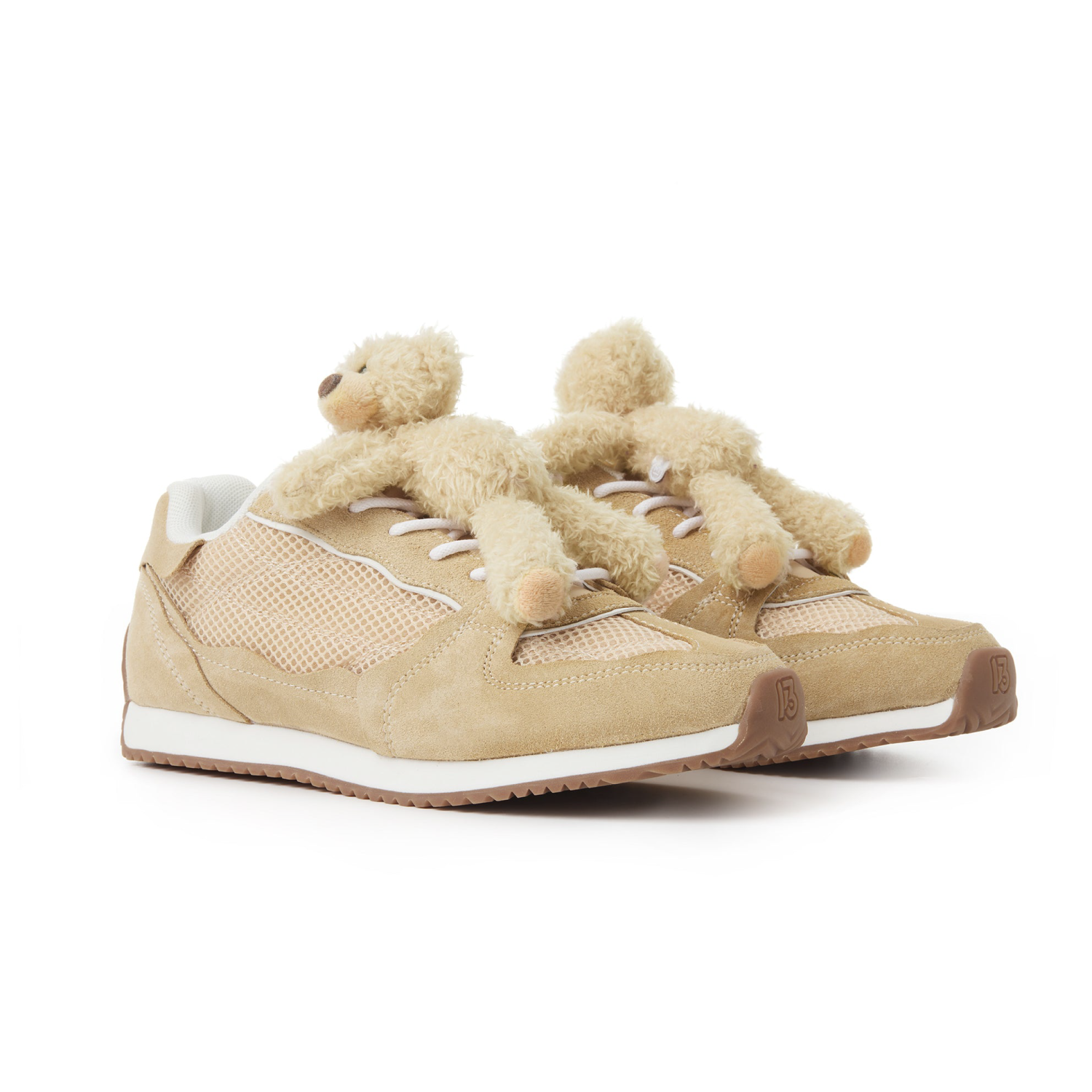 13DE MARZO Logo Retro Runner Khaki