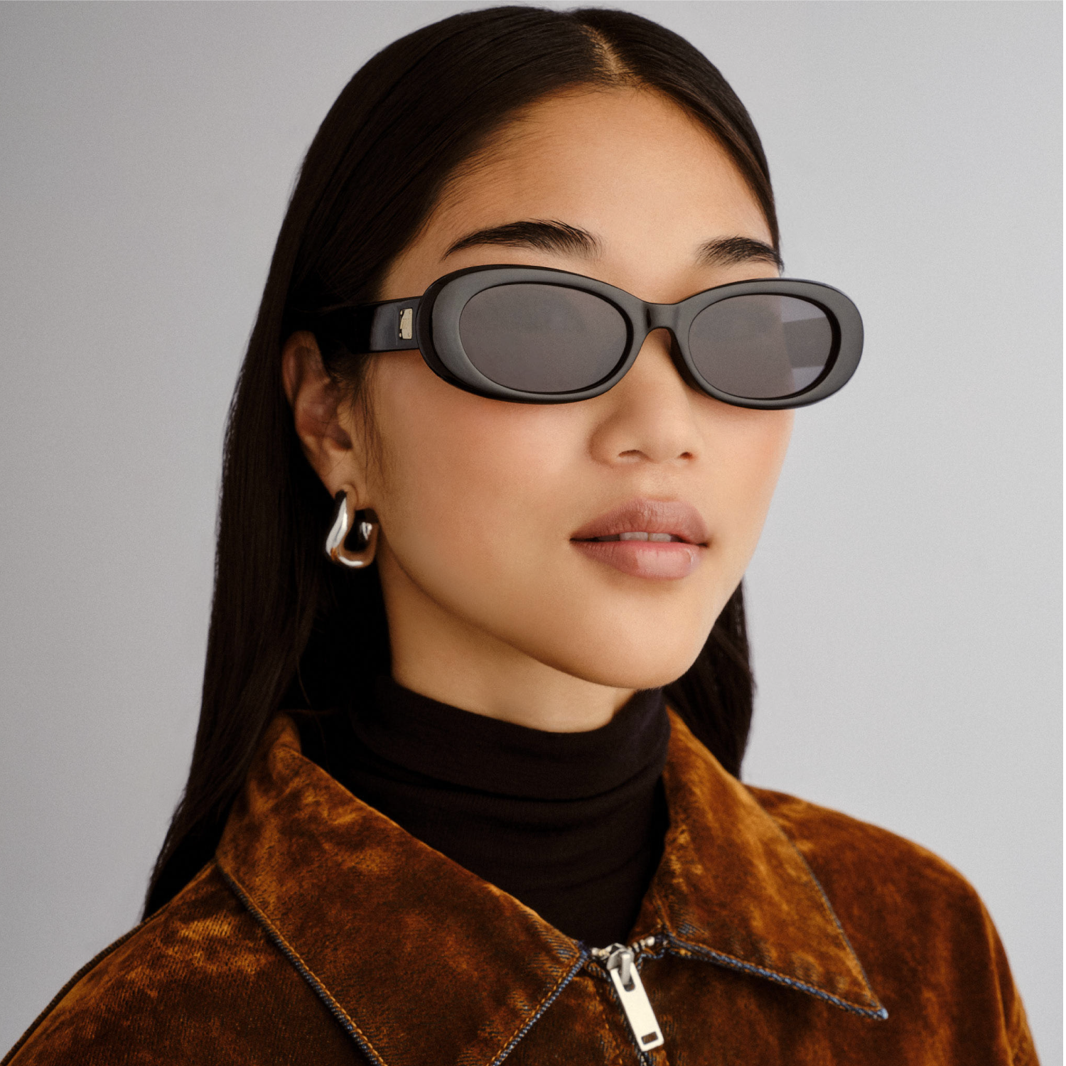 LE SPECS HEY YA + Black Smoke Mono LWF2552266 front view