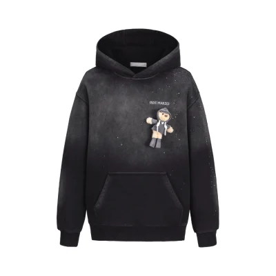 13DE MARZO Rainy Day Hoodie Black