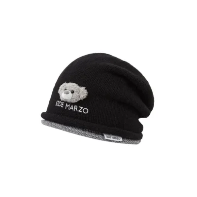 13DE MARZO Doozoo Slouchy Beanie Black