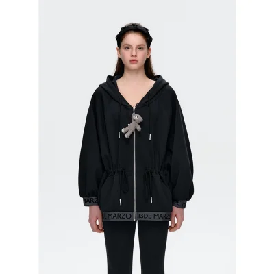 13DE MARZO Logo Band Track Jacket Black