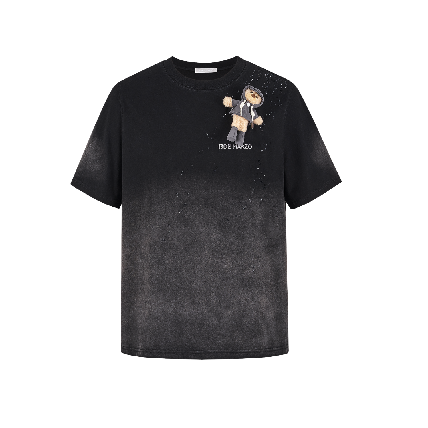 13DE MARZO Rainy Day T-shirt Black
