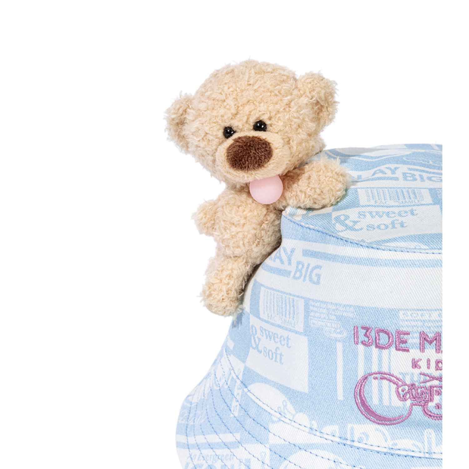 13DE MARZO BabyBear Bubblegum Bucket Hat Blue