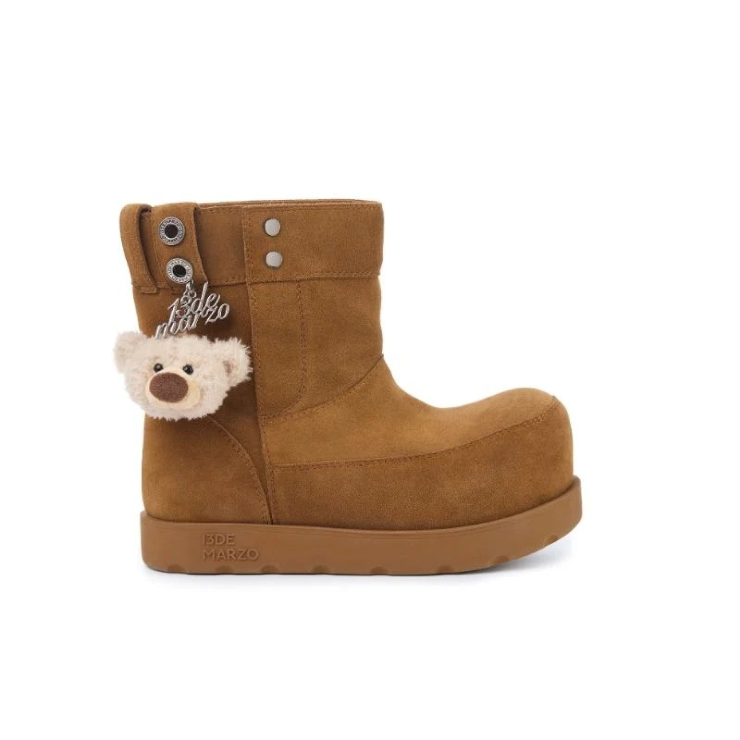 13DE MARZO Logo Snow Boots Khaki