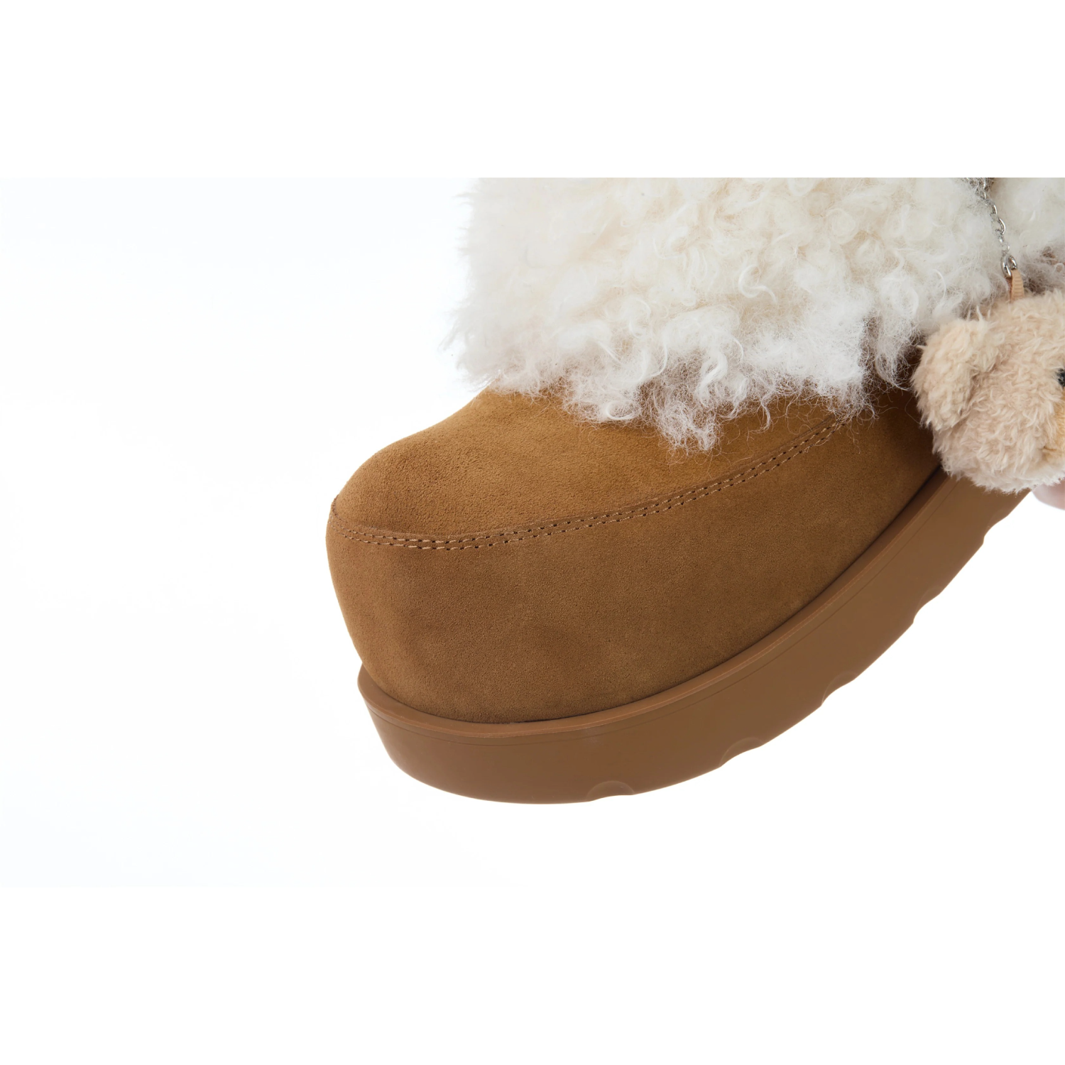 13DE MARZO Lower Fuzzy Snow Boots Khaki