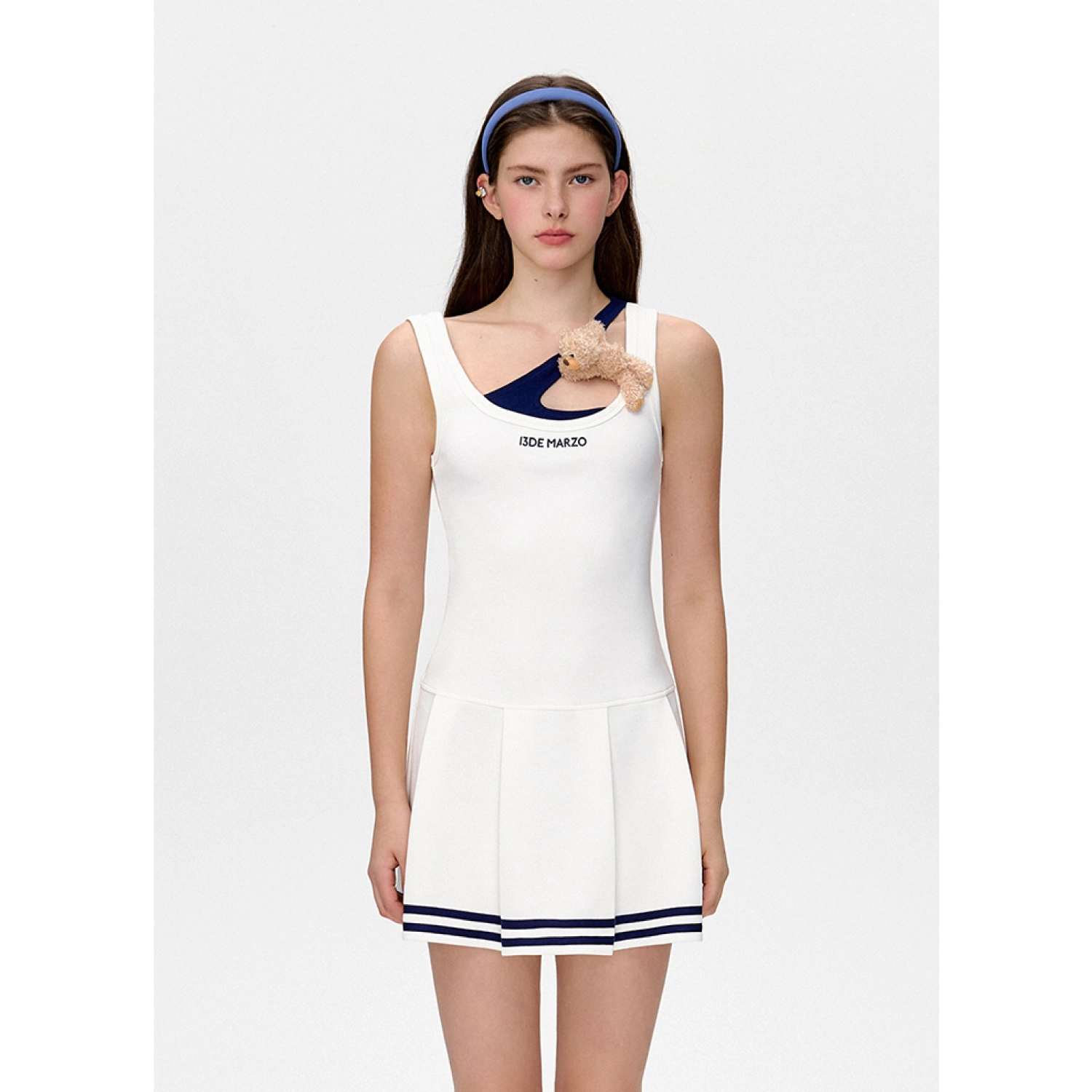 13DE MARZO Doozoo Dynamic Dress White