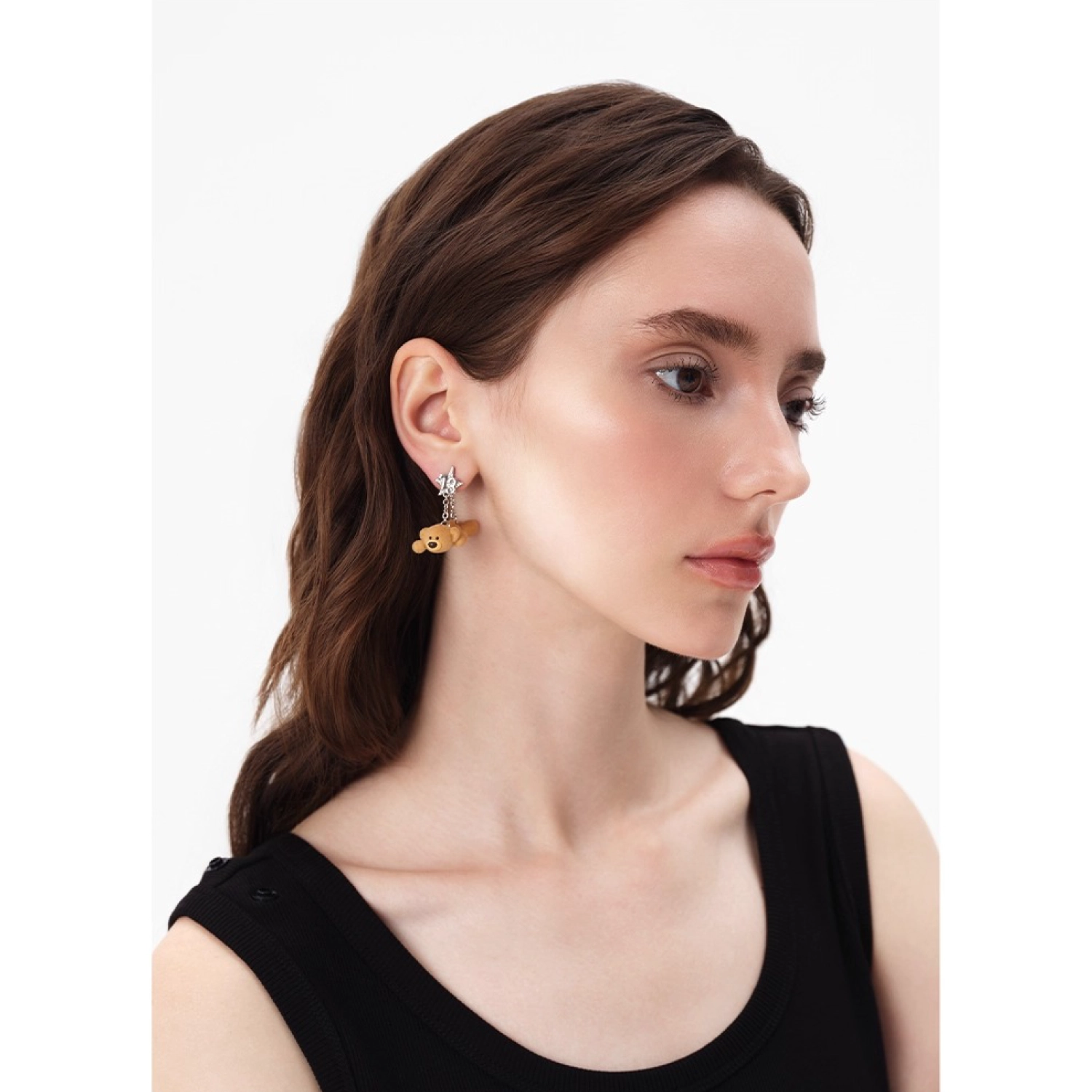 13DE MARZO Superman Bear Ear Ring Silver