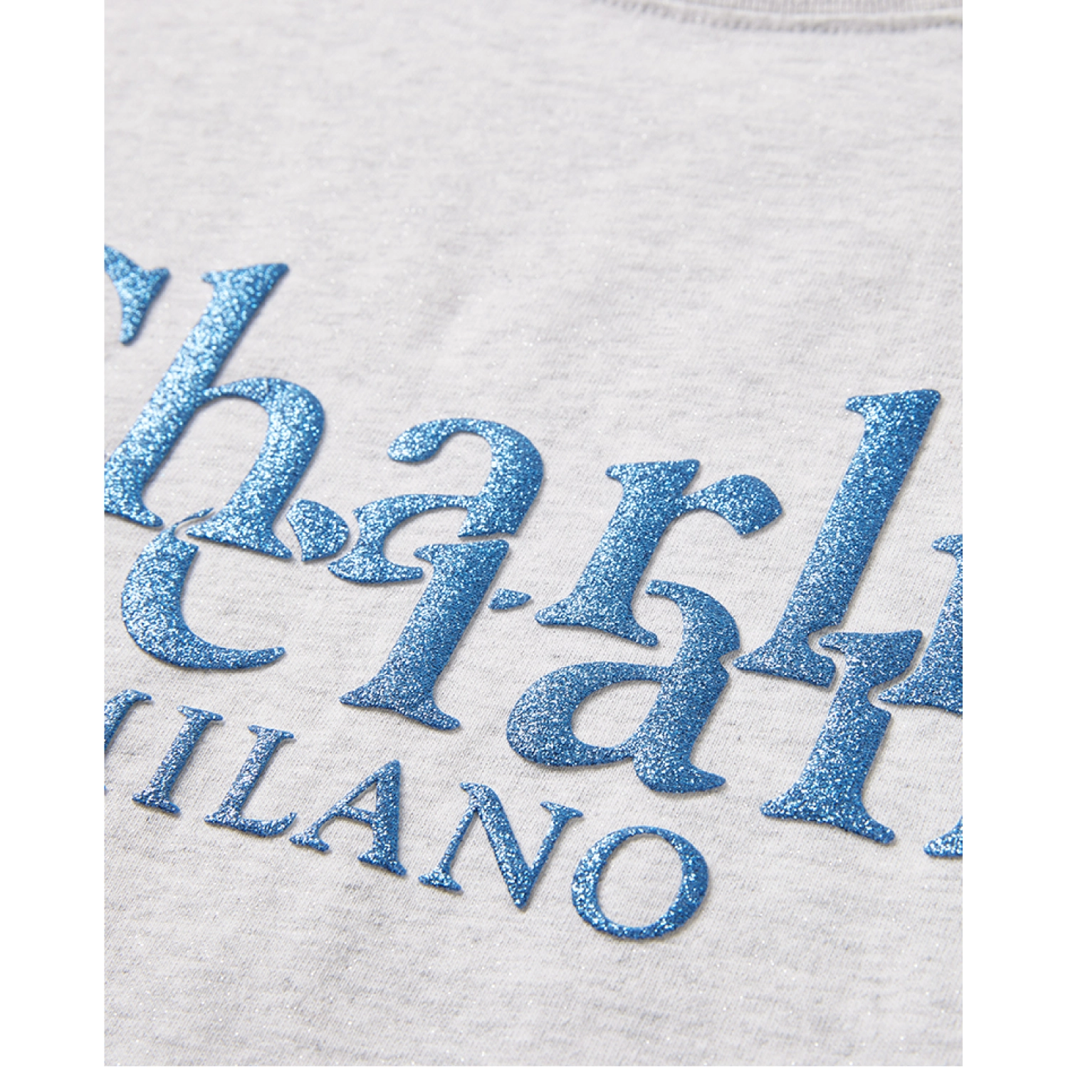 Charlie Luciano Foam Logo Short-Sleeved T-shirt Blue/Gray