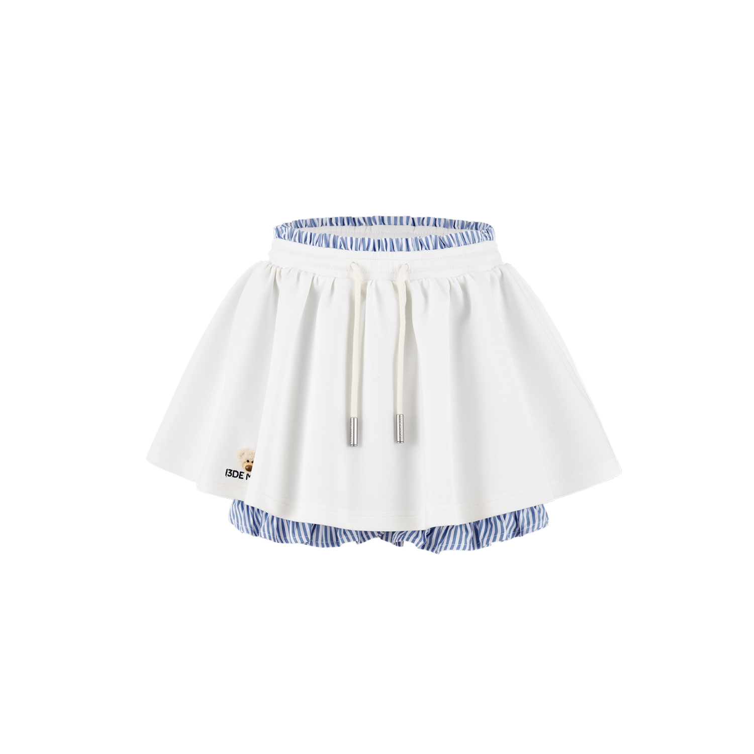 13DE MARZO Lines Bear Dress White