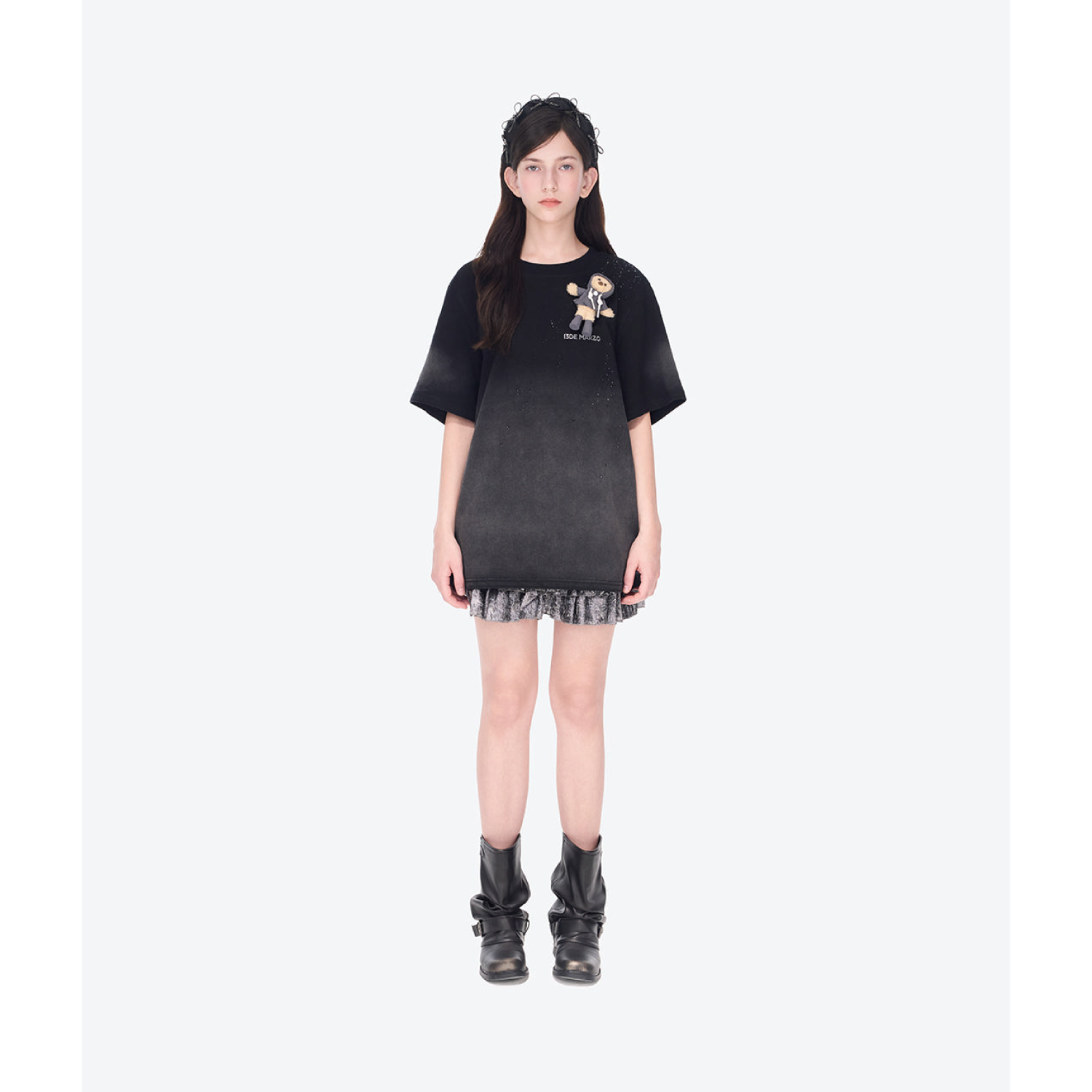 13DE MARZO Rainy Day T-shirt Black front view