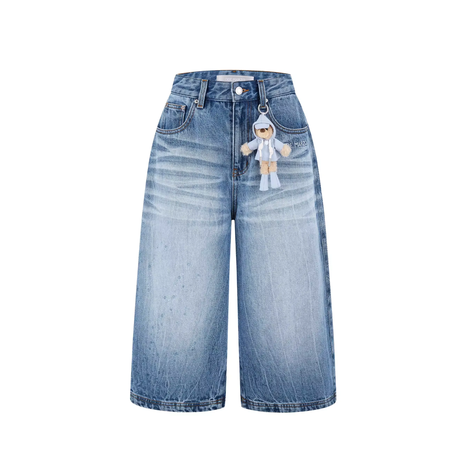 13DE MARZO Rainy Day Jorts Blue