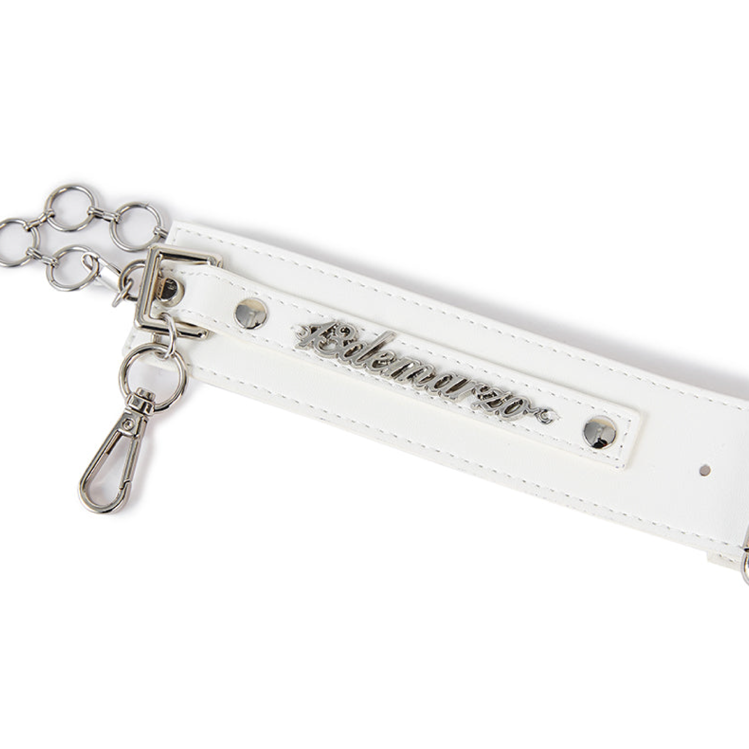 13DE MARZO Hook Buckle Belt Bag White product image 5