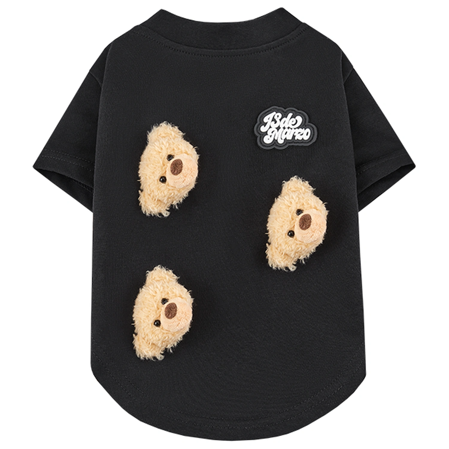 13DE MARZO Allover Bear Pet Tee Black