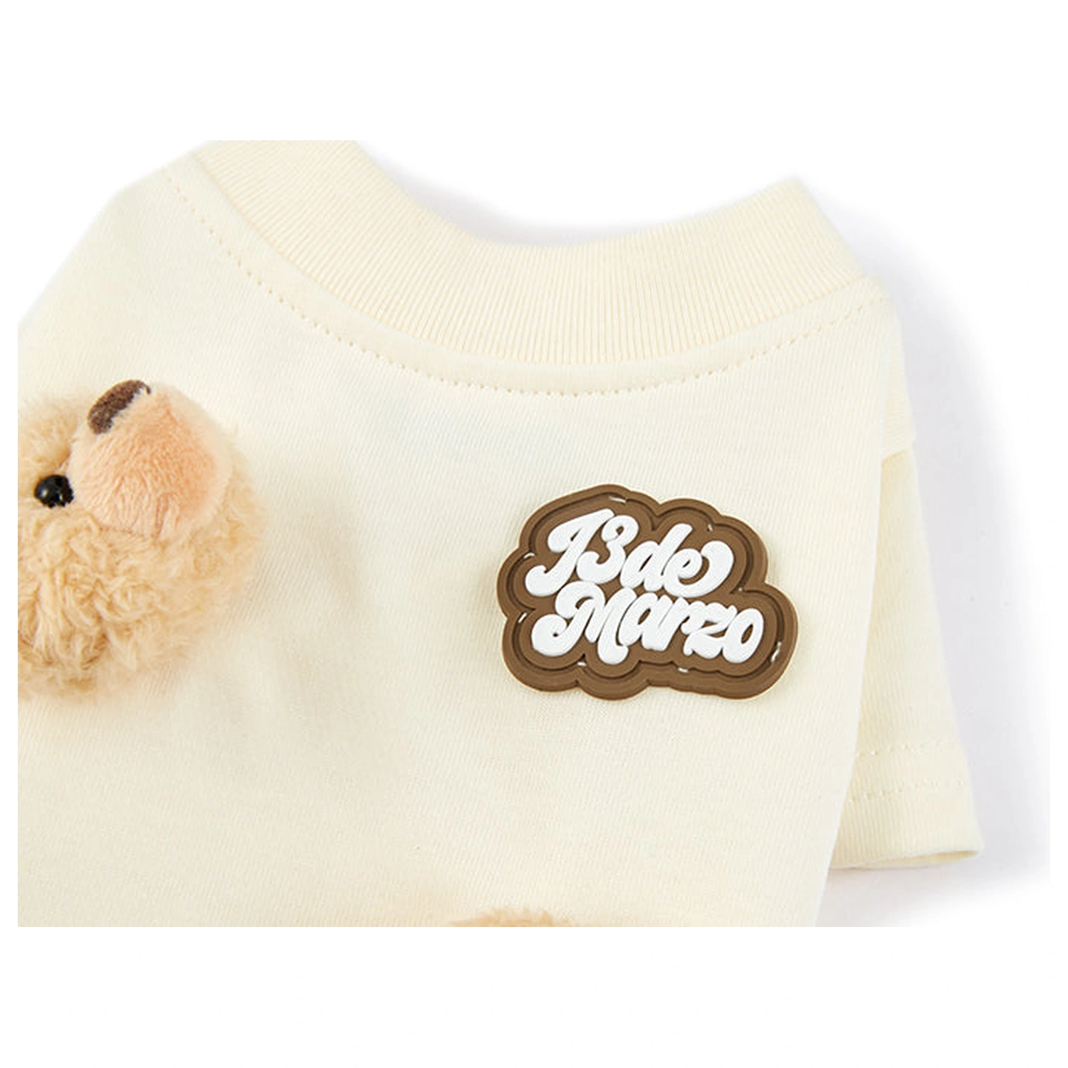 13DE MARZO Allover Bear Pet Tee Beige product image 7