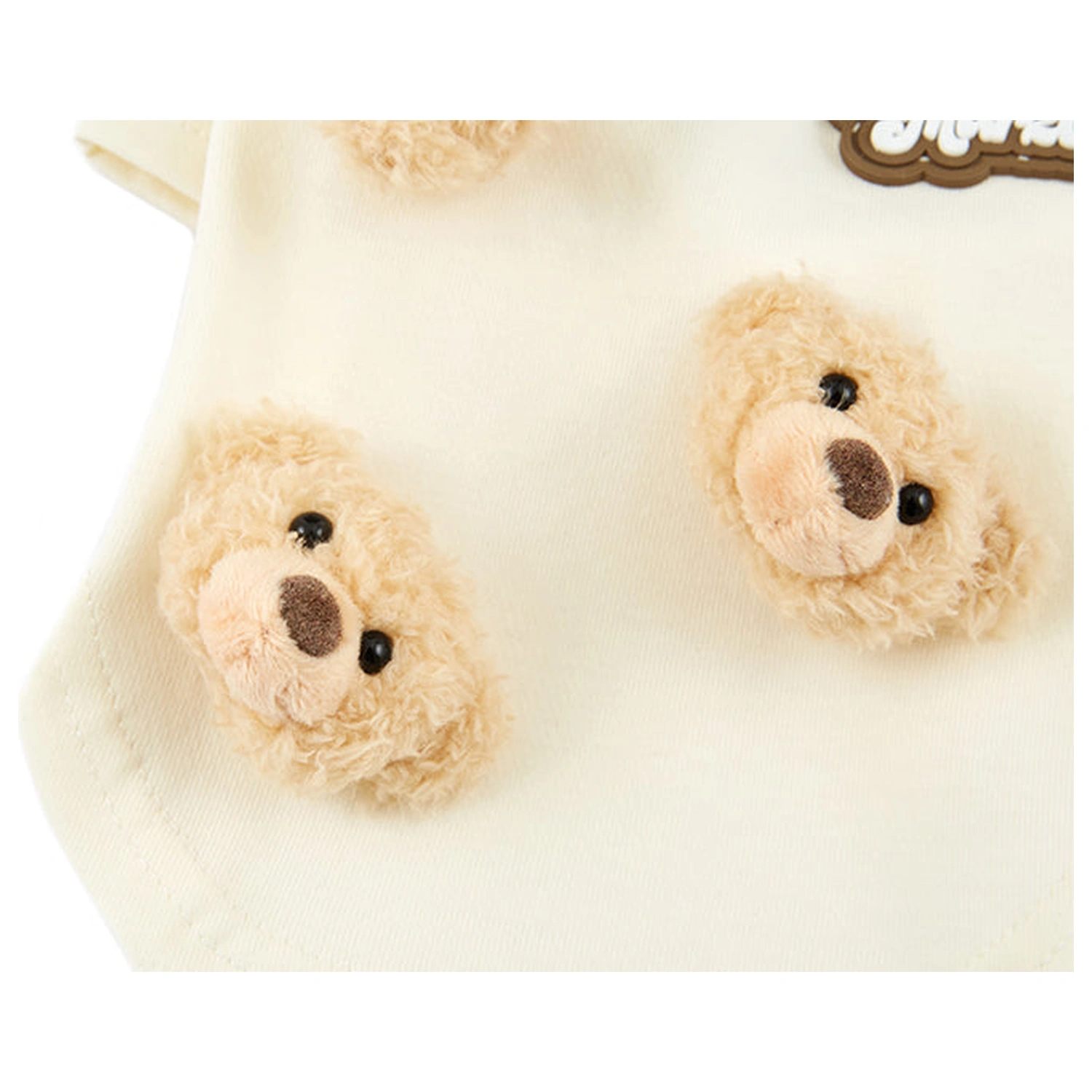 13DE MARZO Allover Bear Pet Tee Beige product image 6