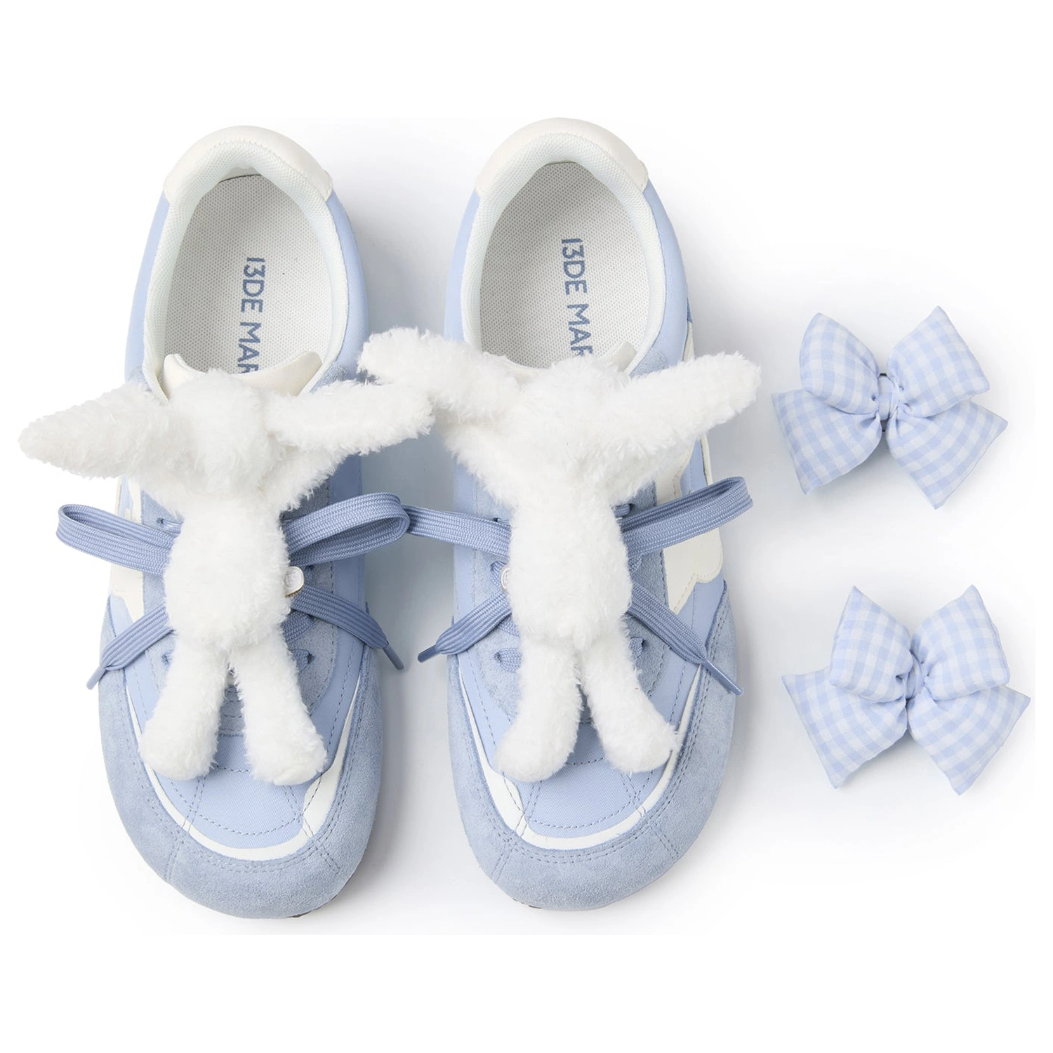 13DE MARZO Bear Plush Sneakers Blue product image 8