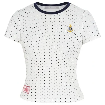 13DE MARZO Sailor Bear Polka Dot T-Shirt