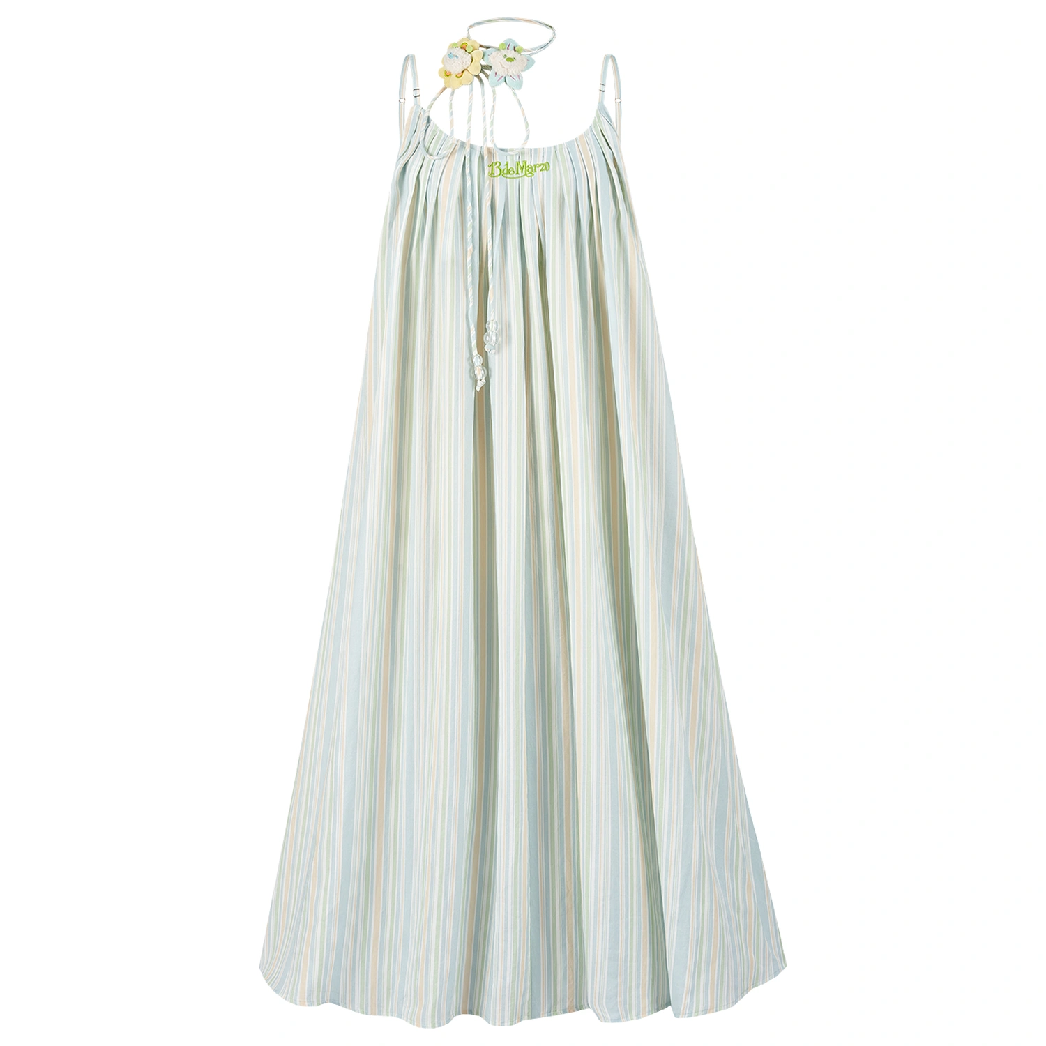 13DE MARZO Floral Bear Slip Dress