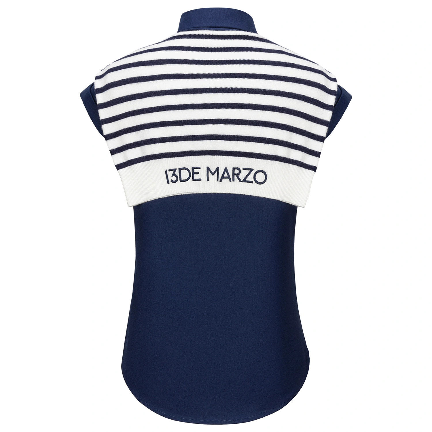 13DE MARZO Golf Shirt Two-Piece Set Navy Blue product image 5