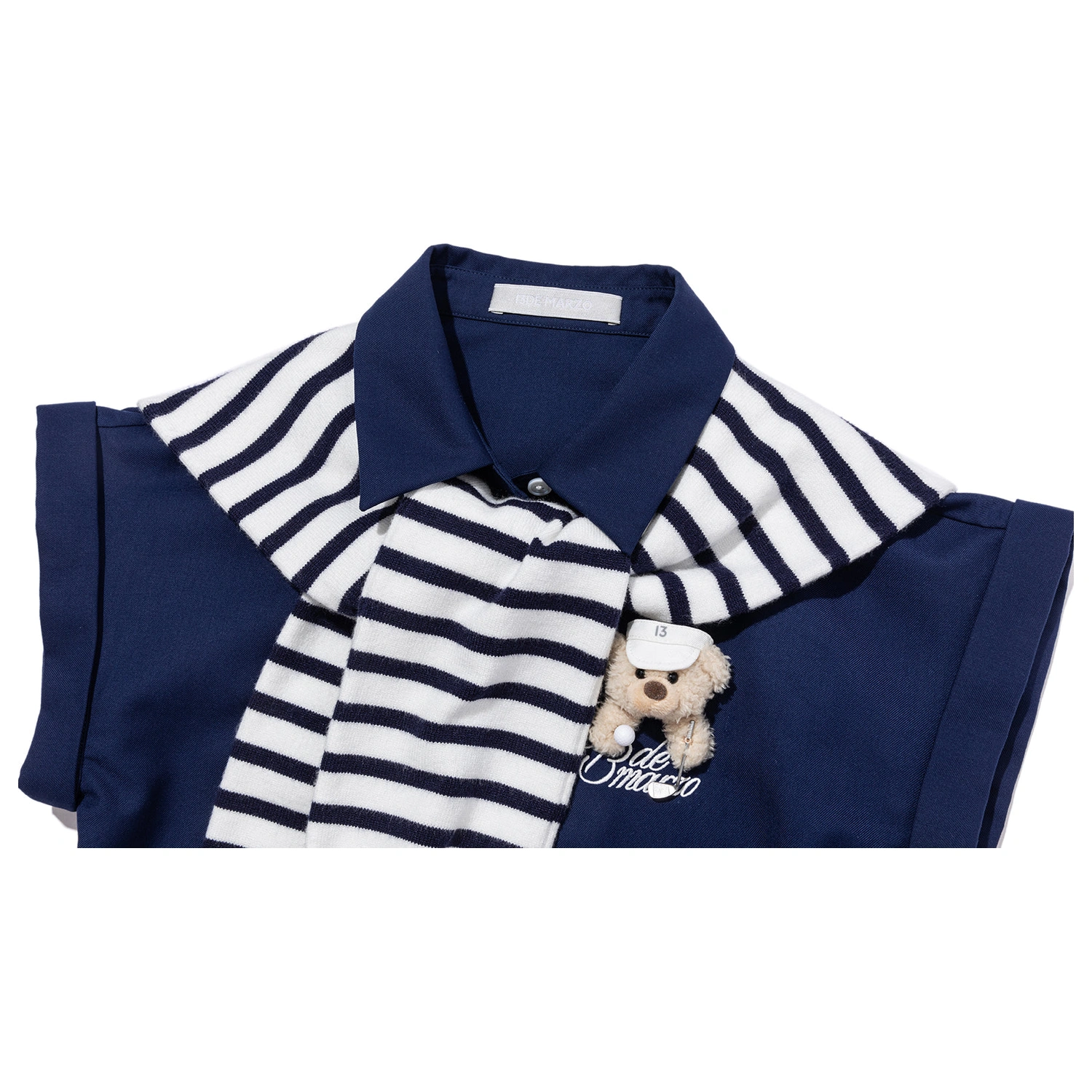 13DE MARZO Golf Shirt Two-Piece Set Navy Blue product image 6