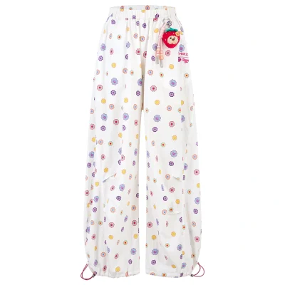 13DE MARZO All-Over Print Wide-Leg Pants