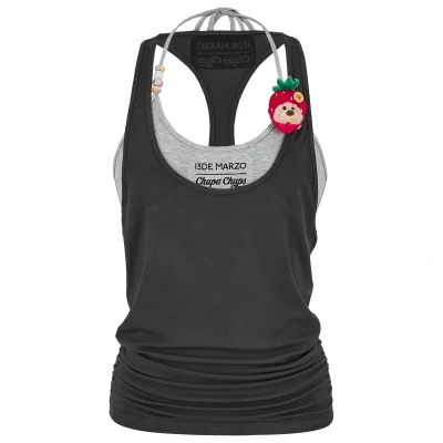 13DE MARZO Lollipop Cami Top Set Dark Grey