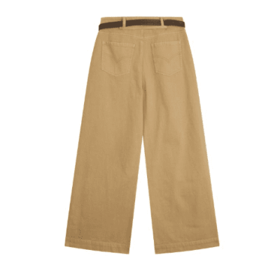 REVAN Wide-Leg Khaki Chino Pants
