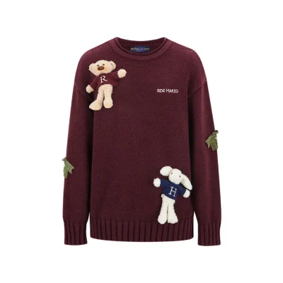 Harry Potter × 13DE MARZO Harry and Weasley Vintage Sweater Red