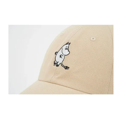 AVVENN X Moomin Moomin Embroidered Soft Crown Cap Khaki
